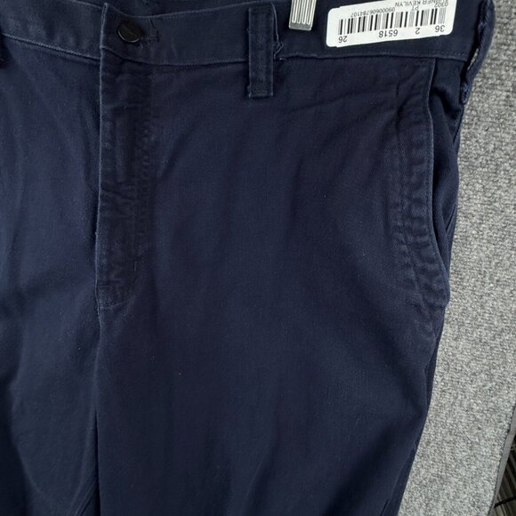 Carhartt FR CAT 2 Canvas Twill Pants Men 42x32 Navy Blue Work Fire Resistant - Picture 3 of 16